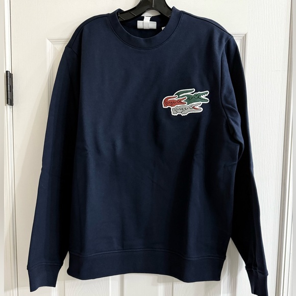 Lacoste Men's Navy Sweatshirt with Logo - Picture 1 of 3